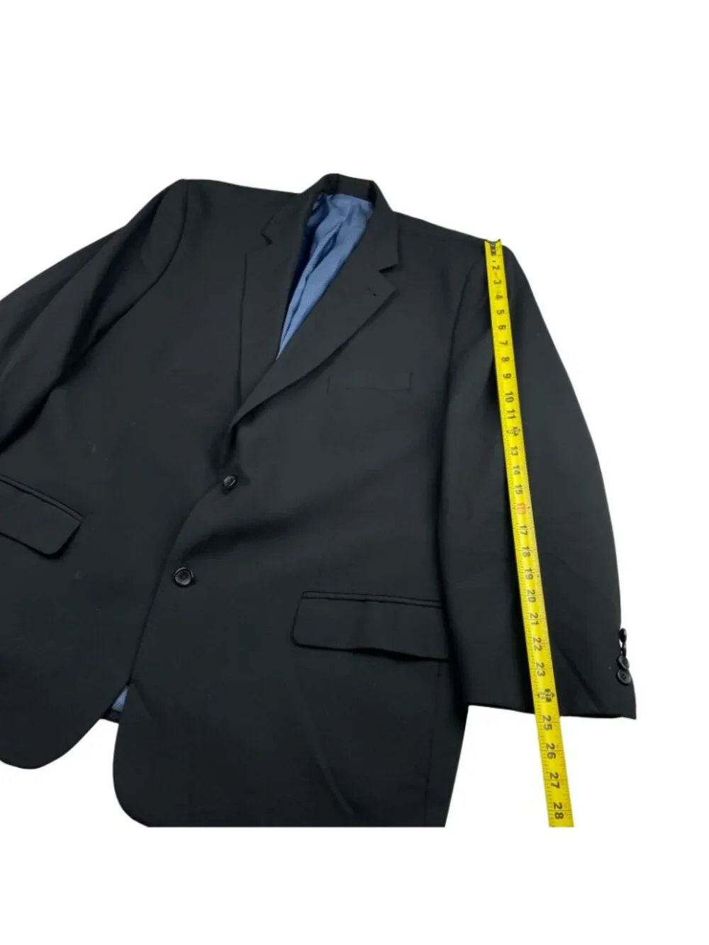 Oak Hill Men's Wool Blend 2-Button Blazer Black • 52L